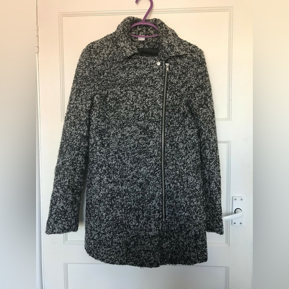 H&M Wool Blend Moto Coat